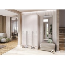 Прихожая арт.24.83.3 фасад МДФ кашемир/каркас ЛДСП кашемир 1200х520хh2400мм