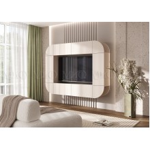 Тумба под ТВ арт.24.84.2 фасад МДФ кашемир/каркас ЛДСП кашемир 2003х350хh1484мм Оскар