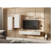 Гостиная арт.24.84.8.2 фасад МДФ кашемир/каркас ЛДСП кашемир Оскар 