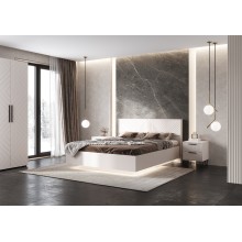 Кровать 2-сп. арт.24.86.3 (1600х2000) фасад МДФ кашемир/каркас ЛДСП кашемир 1708х2101хh1000мм с деревянным ортопедическим основанием