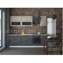 Модульный кух.гарнитур арт.24.87.11 фасад МДФ камень светлый, камень темный/каркас ЛДСП белый Стоимость кухни от 40 000 до 100 000 руб (индивидуально комплектуется по размерам заказчика)