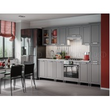 Модульный кух.гарнитур арт.24.87.12 фасад МДФ графит софт/каркас ЛДСП белый Стоимость кухни от 40 000 до 100 000 руб (индивидуально комплектуется по размерам заказчика)