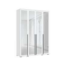 Шкаф 4-х. дв. арт.24.9.5.2 фасад ЛДСП белый глянец/каркас ЛДСП белый 1600х510хh2236мм Норд