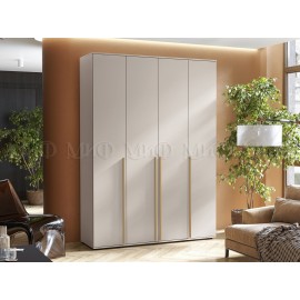 Шкаф 4-х. дв. арт.24.9.5 каркас и фасад ЛДСП кашемир 1600х510хh2236мм Норд (ручка золото)