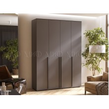 Шкаф 4-х. дв. арт.24.9.5 каркас и фасад ЛДСП графит 1600х510хh2236мм Норд