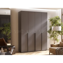 Шкаф 4-х. дв. арт.24.9.5 каркас и фасад ЛДСП графит 1600х510хh2236мм Норд