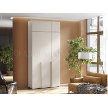 Шкаф 3-х. дв. арт.24.9.4 каркас и фасад ЛДСП кашемир 1200х510хh2654мм Норд ручка золото