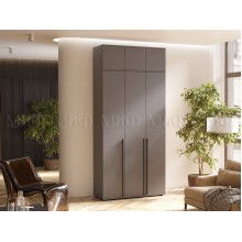 Шкаф 3-х. дв. арт.24.9.4 каркас и фасад ЛДСП графит 1200х510хh2654мм Норд