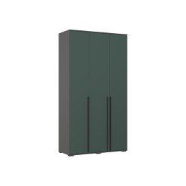 Шкаф 3-х. дв. арт.24.9.3 фасад ЛДСП изумрудный/каркас ЛДСП графит 1200х510хh2236мм Норд