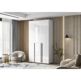 Шкаф 3-х. дв. арт.24.9.3 фасад ЛДСП белый глянец/каркас ЛДСП белый 1200х510хh2236мм Норд