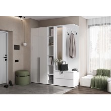 Прихожая арт.24.9.11 фасад ЛДСП белый глянец/каркас ЛДСП белый 1900х510хh2236мм Норд