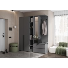 Прихожая арт.24.9.11 фасд ЛДСП графит/каркасЛДСП графит 1900х510хh2236мм Норд