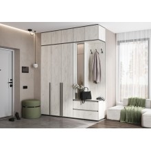 Прихожая арт.24.9.15 ЛДСП дуб крафт белый 2000х510хh2654мм Норд