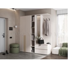 Прихожая арт.24.9.11 фасад ЛДСП кашемир/каркас ЛДСП кашемир1900х510хh2236мм Норд