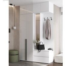 Прихожая арт.24.9.14 ЛДСП белый глянец/белый 1600х510хh2654мм Норд