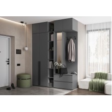 Прихожая арт.24.9.11.1 ЛДСП графит 1600х510хh2654мм Норд