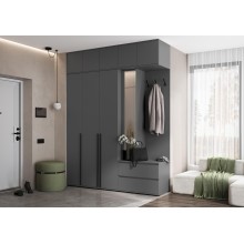 Прихожая арт.24.9.15 ЛДСП графит 2000х510хh2654мм Норд
