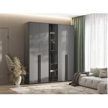 Набор шкафов арт.24.9.17 ЛДСП графит 2000х510хh2236мм Норд