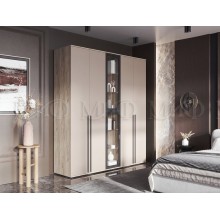 Набор шкафов арт.24.9.17 фасад ЛДСП кашемир/каркас ЛДСП дуб крафт серый 2000х510хh2236мм Норд