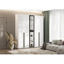 Набор шкафов арт.24.9.17 ЛДСП белый глянец/белый 2000х510хh2236мм Норд