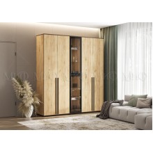 Набор шкафов арт.24.9.17 каркас и фасад ЛДСП дуб крафт 2000х510хh2236мм Норд