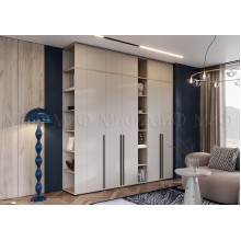 Набор шкафов арт.24.9.18 фасад ЛДСП кашемир/каркас ЛДСП дуб крафт серый 2500х510хh2654мм Норд