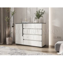 Комод арт.24.9.19 ЛДСП дуб крафт белый 1200х450хh900мм Норд