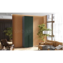 Шкаф 2-х. дв. арт.24.9.2 фасад ЛДСП изумрудный/каркас ЛДСП графит 800х510хh2654мм Норд