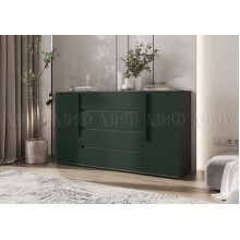 Комод арт.24.9.20 фасад ЛДСП изумрудный/каркас ЛДСП графит 1600х450хh900мм Норд