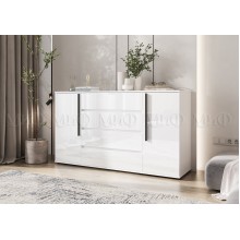 Комод арт.24.9.20 фасад ЛДСП белый глянец/каркас ЛДСП белый 1600х450хh900мм Норд