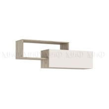 Полка навесная арт.24.9.21 фасад ЛДСП кашемир/каркас ЛДСП дуб крафт серый 1388х350хh460мм Норд