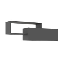 Полка навесная арт.24.9.21 ЛДСП графит 1388х350хh460мм Норд