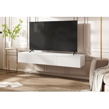 Полка навесная косметическая арт.24.9.22 фасад ЛДСП белый глянец/каркас ЛДСП белый 1500х350хh220мм Норд