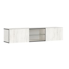 Тумба под ТВ навесная арт.24.9.23 ЛДСП дуб крафт белый 1502х350хh330мм Норд