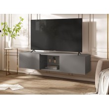 Тумба под ТВ навесная арт.24.9.23 ЛДСП графит 1500х350хh330мм Норд