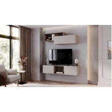 Гостиная арт.24.9.25 фасад ЛДСП кашемир/каркас ЛДСП дуб крафт серый 1500х350хh330мм Норд