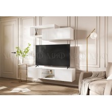 Гостиная арт.24.9.25 фасад ЛДСП белый глянец/каркас ЛДСП белый 1500х350хh330мм Норд