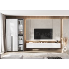 Набор мебели для гостиной арт.24.9.28 фасад ЛДСП белый глянец/каркас ЛДСП белый 3600мм Норд