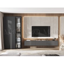 Набор мебели для гостиной арт.24.9.28 ЛДСП графит 3600мм Норд