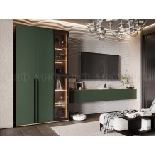 Набор мебели для гостиной арт.24.9.28 фасад ЛДСП изумрудный/каркас ЛДСП крафт 3600мм Норд