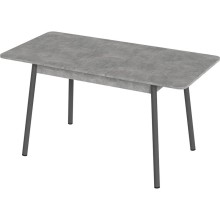 Стол обеденный арт.29.1.1 ЛДСП 16мм,кромка 0.4мм ателье светлый/ножки графит 1100/1400х700хh750мм раскладной