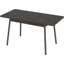 Стол обеденный арт.29.1.1 ЛДСП 16мм,кромка 0.4мм железный камень/ножки графит 1100/1400х700хh750мм раскладной