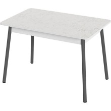 Стол обеденный арт.29.2 пластик мрамор марквина белый/ножки графит 1100х700хh750мм 