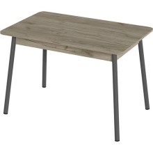 Стол обеденный арт.29.1 ЛДСП 16мм,кромка 0.4мм дуб крафт серый/ножки графит 1100х700хh750мм 