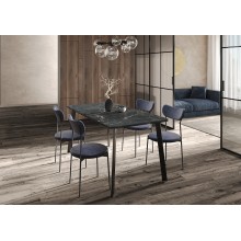 Стул арт.29.9 каркас графит/ткань рогожка серая тип 1 450х450хh850мм   