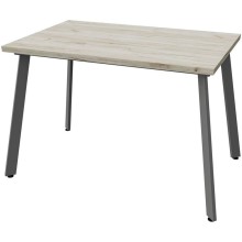 Стол обеденный арт.29.12.1 ЛДСП 32мм дуб крафт серый/подстолье профиль графит 1200х800хh750мм 