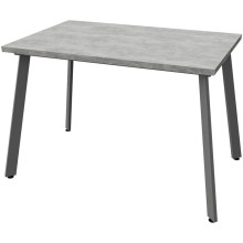 Стол обеденный арт.29.12 ЛДСП 32мм дуб ателье светлый/подстолье профиль графит 1200х800хh750мм 