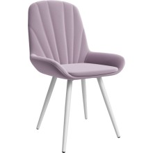 Стул арт.29.17 каркас белый муар/ткань велюр магнолия тип 2 540х570хh960мм   