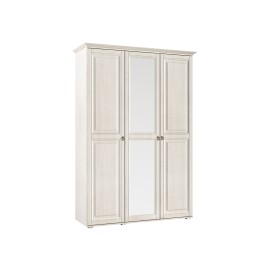 Шкаф 3-х. дв. арт.24.121.10 МДФ сандал светлый матовый/ЛДСП сандал 1500х528хh2236мм без карниза/1575х577хh2270мм с карнизом Престиж-1