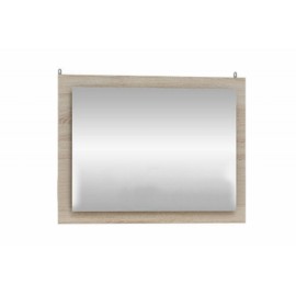 Зеркало навесное арт.24.123.22 ЛДСП белый глянец/дуб сонома 800х600хh20мм